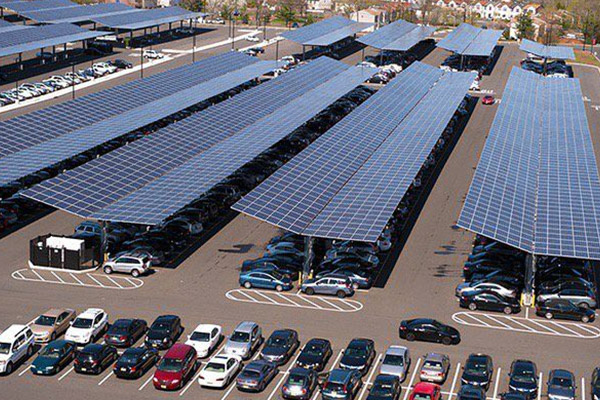 Solar parking lot
